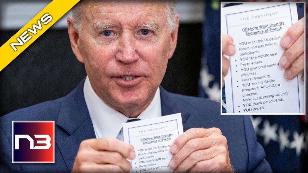 Biden’s Embarrassing Cheat Sheets on Full Display for the World to See!