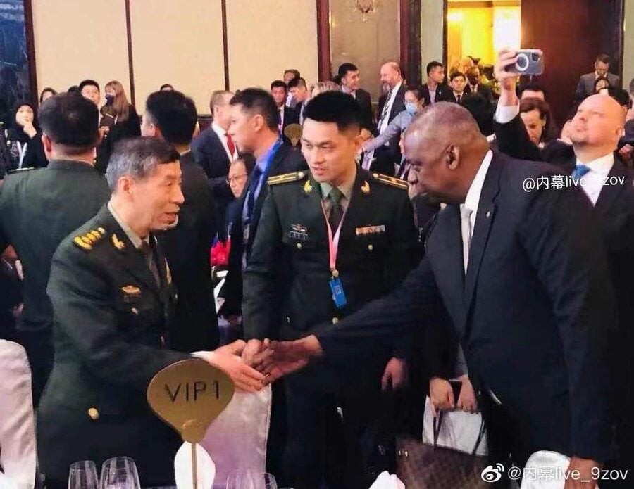 China Snub Rebuffed: Lloyd Austin Pursues Handshake with Li Shangfu at Singapore Security Summit