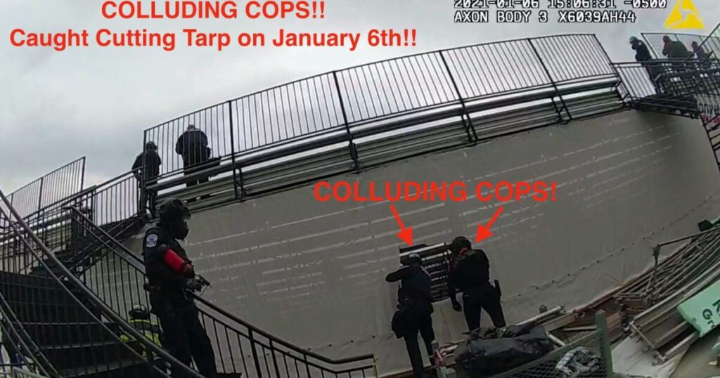 **DECEITFUL OFFICER Exposed on Video COMMITTING PERJURY! J6 Trial Revelation: DC Police Tore Tarps, NOT Demonstrators! Shocking Footage Unveiled!**