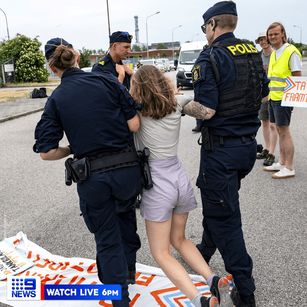 Greta Thunberg Escalates Lawlessness! Carried Away by Police Amidst ...
