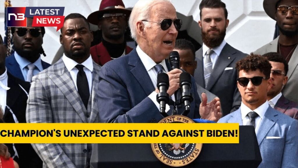 Pro-Life NFL Champion Stuns White House with Bold Stand Against Biden's Abortion Agenda!
