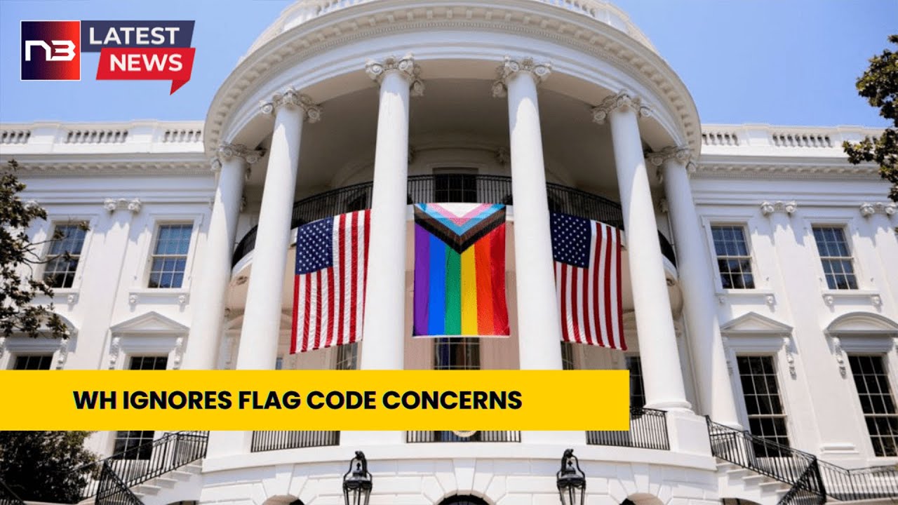 SHOCKING: Biden Press Secretary DODGES Violation of Flag Code!