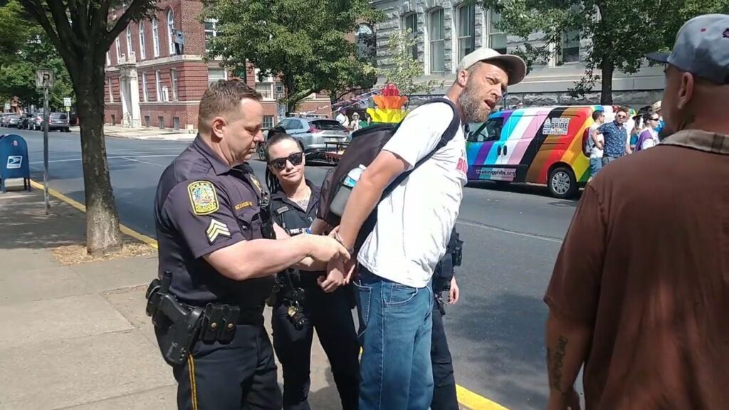 Shocking! Devout Christian Detained for Quoting Scripture at Pennsylvania Pride Celebration (VIDEO)