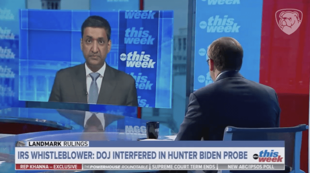 Congressman Khanna Stumbles on Live TV Amid Controversial Hunter Biden Investigation