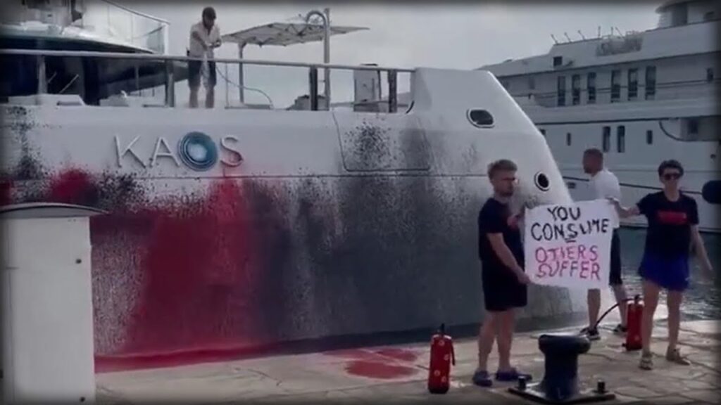 Eco Activists Vandalize Walmart Heiress' $315M Yacht in Spain