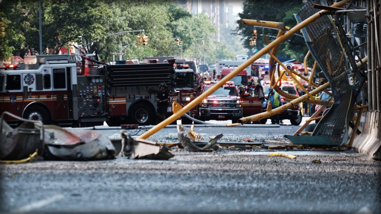Fiery Crane Collapse in NYC: A Close Call Amid Morning Rush