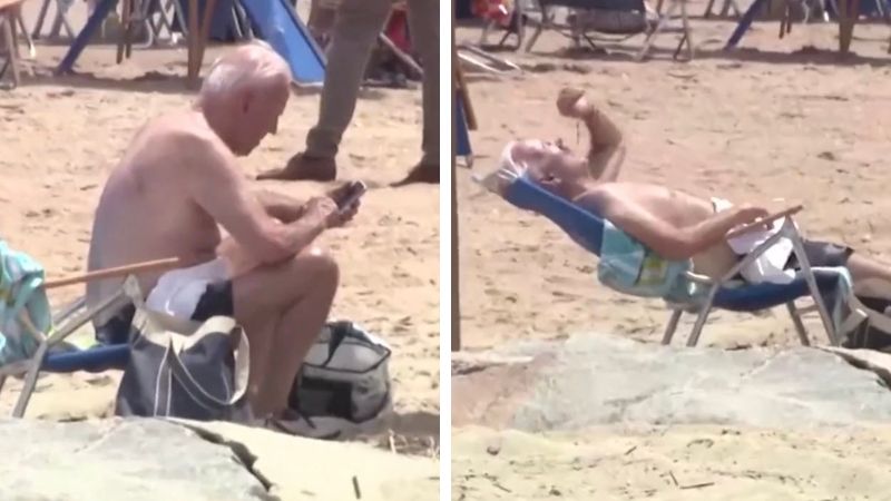 Sunbathing or Shrugging? Biden's Seaside Sojourn Amid Controversial Whirlwind!