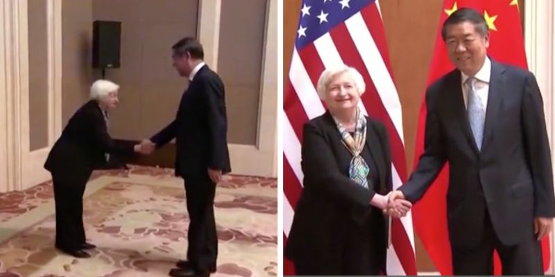 Biden's Diplomatic Blunders: Yellen's Bowing Controversy in China Raises Eyebrows