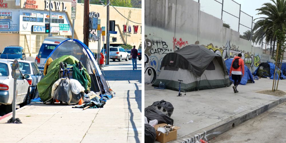 Haunting Pandemic of Homelessness Rises In Los Angeles, Challenging Glitz of Hollywood
