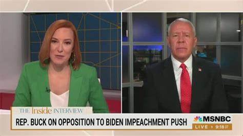 Republican Congressman Ken Buck Stands for Biden, Calling Impeachment Claims 'Distraction'