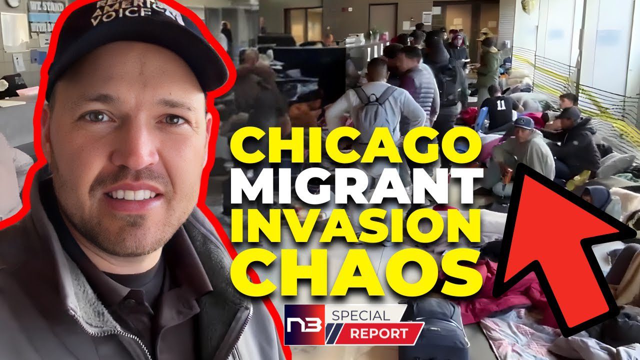 Jaws Hit the Floor As Police Station Video Shows Chicago Migrant Invasion Chaos