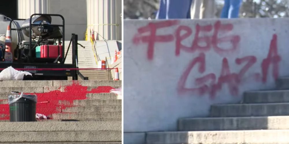 National Outrage: Lincoln Memorial Vandalized in Disturbing Act Against US Heritage!