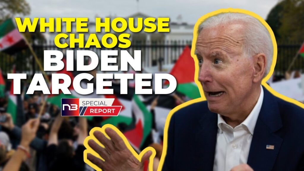 Biden Under Siege: Pro-Palestine Rioters Rip Down WH Fence, Pelt Cops With Rocks Over Israel Support