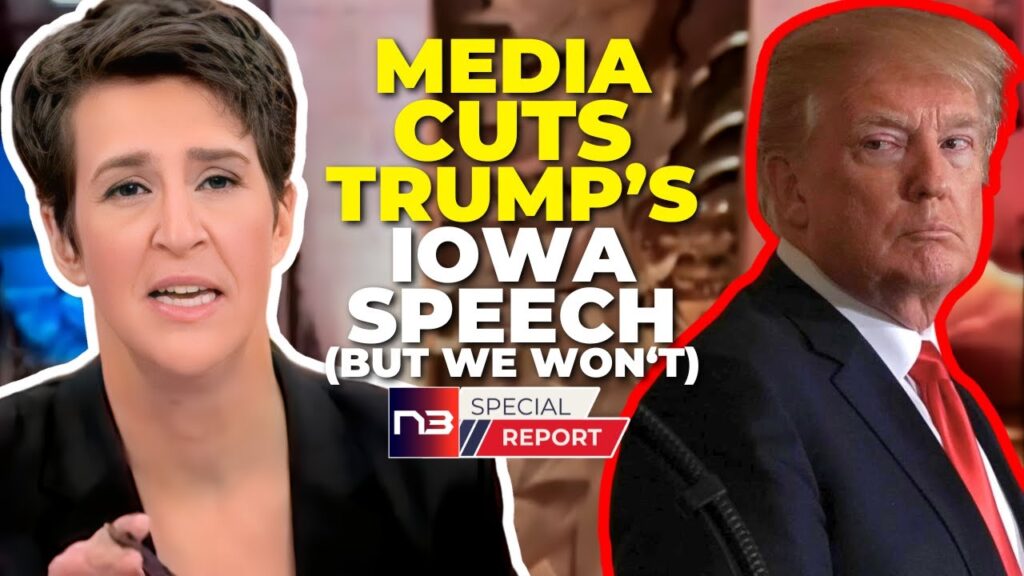 Liberal Media Implodes Cuts Speech As Trump Trounces Competition In Iowa Landslide