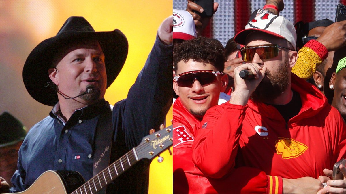 Country Star Garth Brooks Invites Super Bowl Champ Travis Kelce for Epic Jukebox Duet!