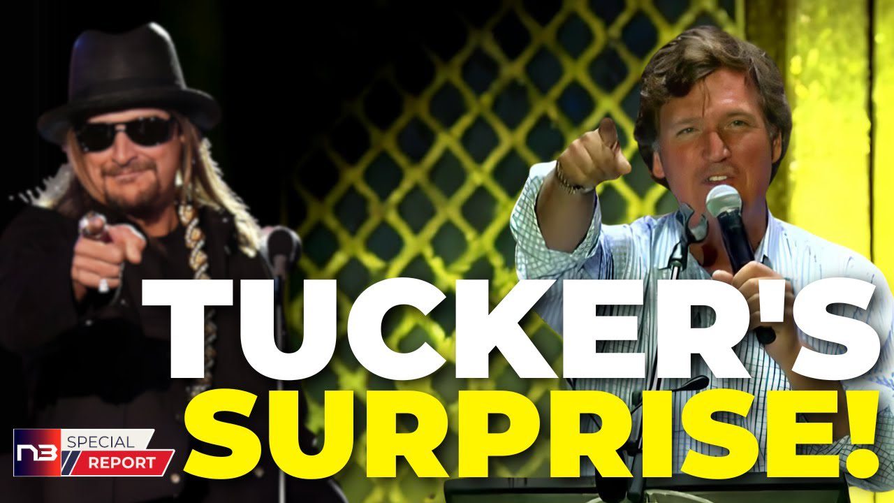You Won't Believe What Happened When Tucker Carlson Took the Stage with Kid Rock in LA