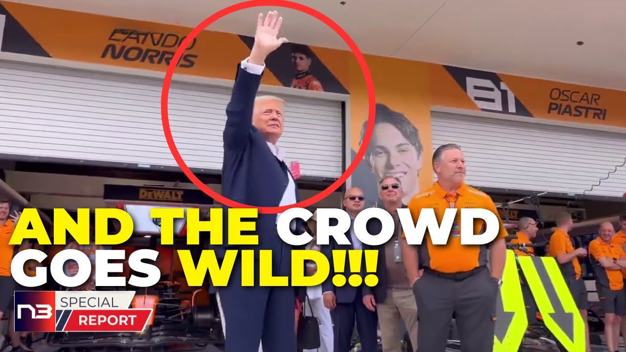 All Hell Breaks Loose When Trump Arrives At Miami Grand Prix