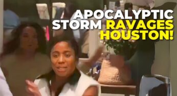 Apocalyptic Storm Hits Houston Downtown Massive Destruction Caught On Camera