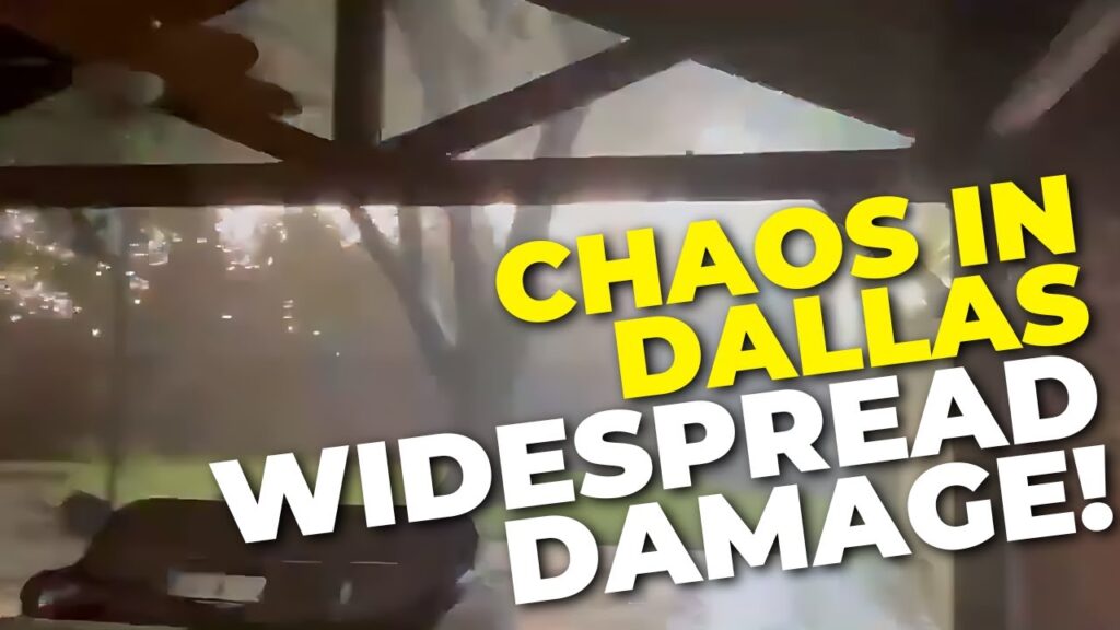Chaos in Dallas: Severe Storms Wreak Havoc, Sparking Power Lines and Widespread Damage