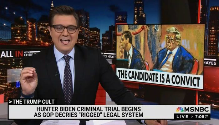 You Won't Believe How Chris Hayes Shockingly Supports 'Targeted' Hunter, Dims Light on Trial!